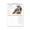 British Wild Birds 2026 Yearly Wall Hanging Calendar - Splash