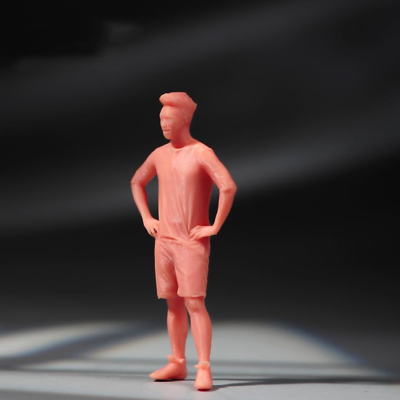 SOUFORCE 1/87 Scale Miniature Figure Summer Boy Akimbo Action Figure