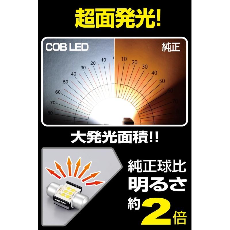 M's Basic by IPF AMZ-RB002 Room Lamp, LED, For Cars,