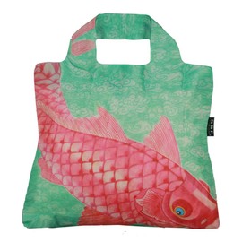 Envirosax Reusable Grocery Bags, Set of 5, Multicolored Jpanese Fish Design, CF Series