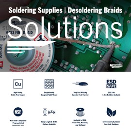 MG Chemicals 426-NS-10FT No-Clean Super Wick Desoldering Braid, 0.01" Width x 10' Length, ESD Safe