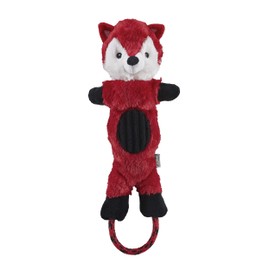 Charming Pet Lil Roperz Fox Durable Plush and Rope Tug Dog Toy