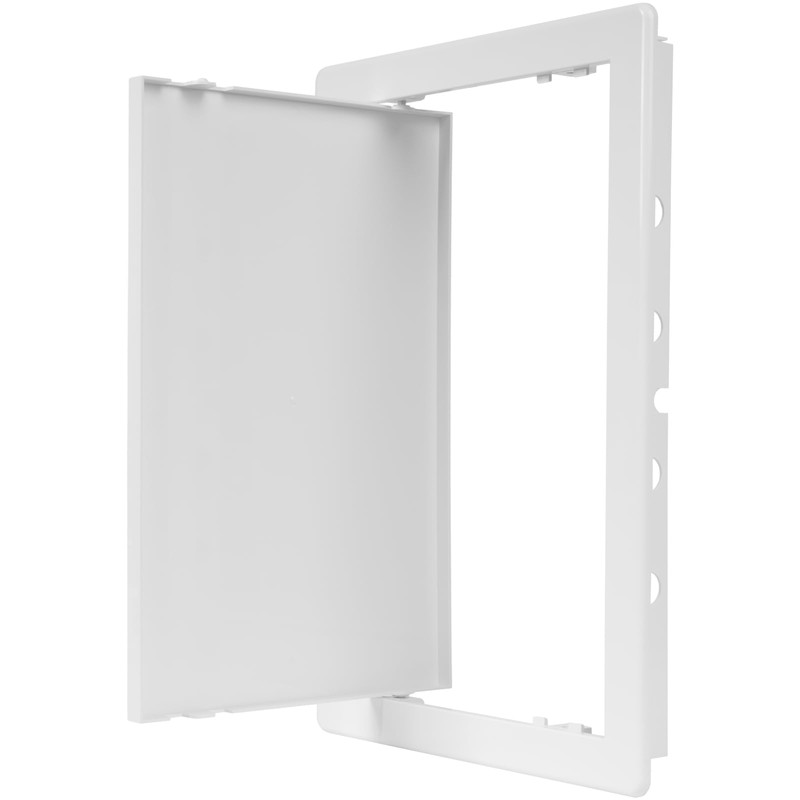 8" x 12" White Plastic Access Panel. Service Shaft Door