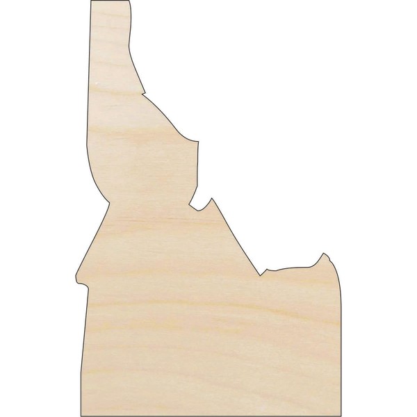 State Idaho - Laser Cut Out Unfinished Wood Craft Shape