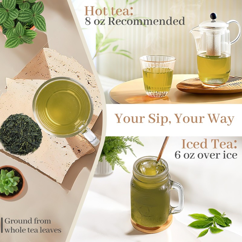 Johou Green Tea with Matcha Specially Ground Taiwan Tea Full-Flavor