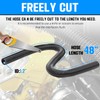 48" Flexible Radiator Hose Stainless Steel Universal Water Hoses Adapter