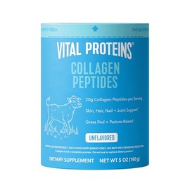 Vital Proteins Péptidos de colágeno en polvo, 5 onzas, paquete de 1, promueve la salud del cabello, las uñas, la piel, los huesos y las articulaciones, sin sabor