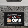 speecheese Hier wohnt eine Liebe Oma Doormat XL 40 x