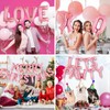 26 Pcs Pink Letter Balloons,16 Inch Foil Alphabet Letter Balloons,Letter