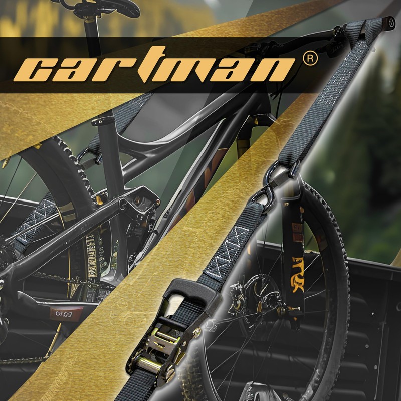 CARTMAN Ratchet Tie Down Straps, 5208lbs Break Strength, Includes 4PK