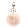 Pom Pom Keychains Colorful Faux Rabbit Fur Ball Keychain Car