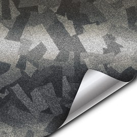 VViViD+ Forged Composite Carbon Patternless Car Vinyl Wrap Roll (1.5ft x 5ft, Ghost Metal)