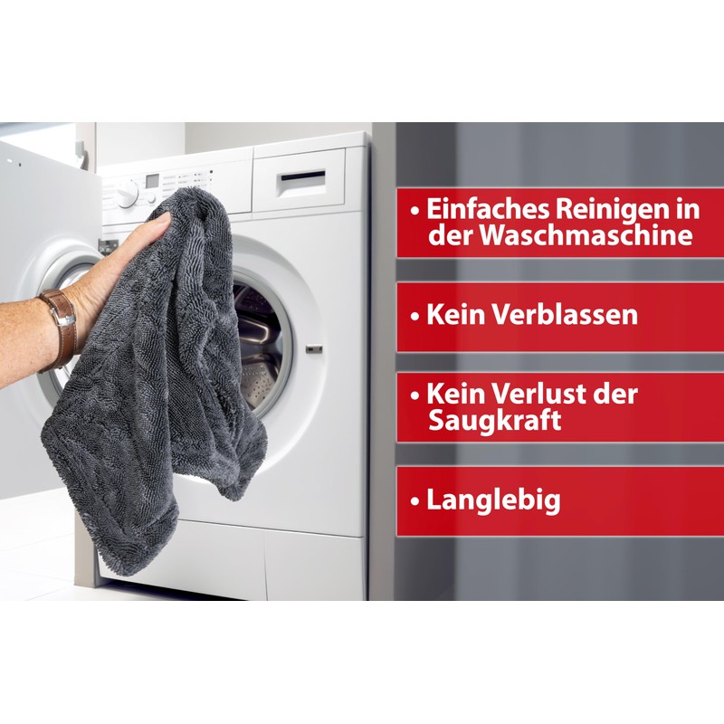 Kemes Microfibre Cloths Car XXL Ultra Absorbent with 1400 GSM