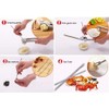 ANNIUP 4PCS Stainless Steel Seafood Fruit Forks,Olive Seafood Crab Lobster