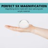 MagniPros 5X Magnifying Glass Dome Crystal Clear Easy to Glide