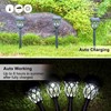 EXCMARK 10 Pack Solar Lights Outdoor Garden Pathway Solar Powered