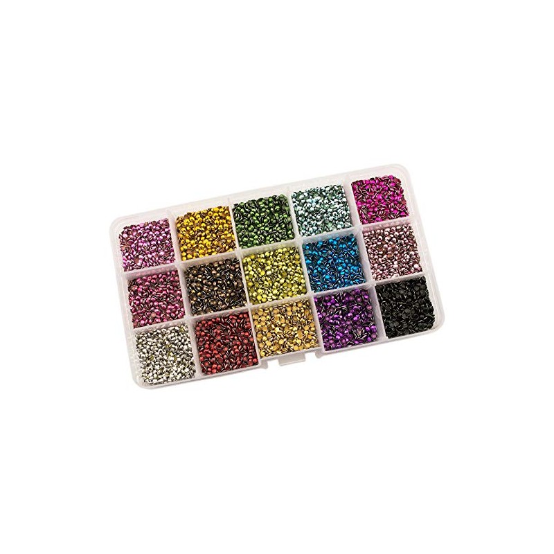 Summer-Ray SS10 2.8mm Assorted Colour Hot Fix Rhinestuds In Storage