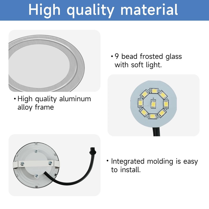 2 Pack Range Hood Lights with SM Socket DC 12V