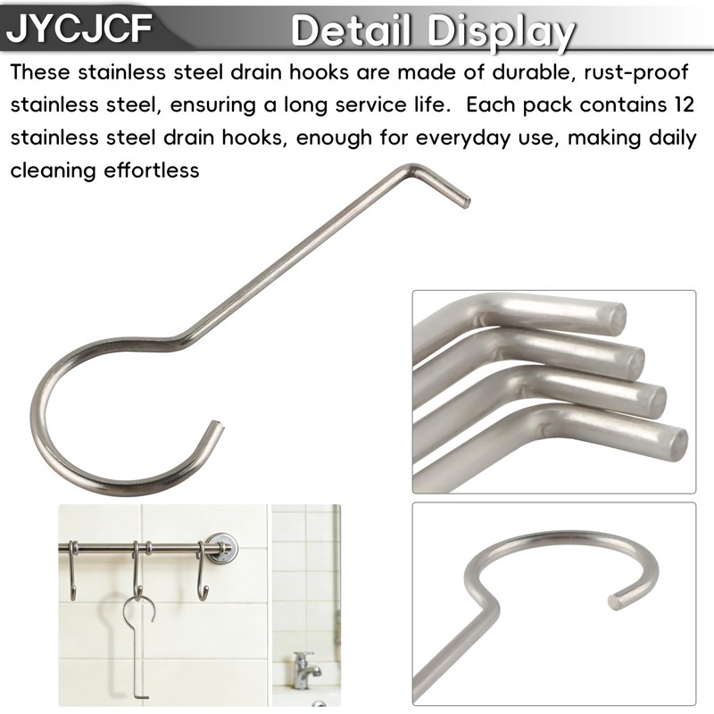 Stainless Steel Drain Key Lifting Hooks - Rustproof Drain Grate