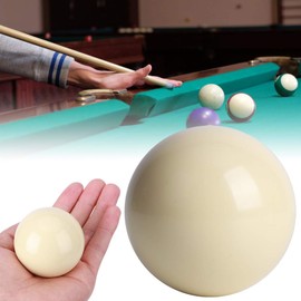 Alomejor White Billiard Balls Pack of 2 Standard Snooker Billiard Table Training Balls Play Ball 5.72 cm Billiard Ball