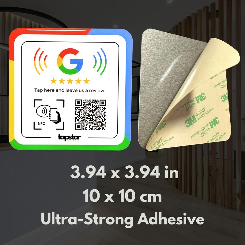 Acrylic Sheet Google NFC and QR Sticker NFC Sticker Google