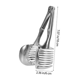 Anneome Innovative Lemon Slicer Fruit Slicer Tool Tomato Slicer Clamp Handheld Slicer Tong Essential Kitchen Gadget