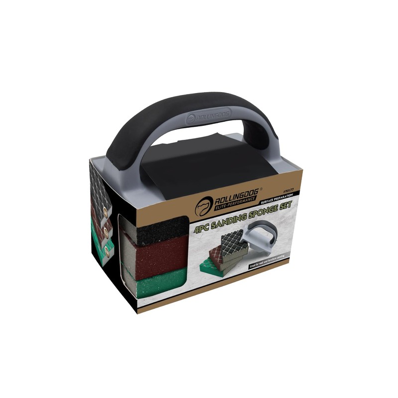 ROLLINGDOG Sanding Blocks - 4PC Different Specifications Hand Sanding Sponges