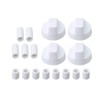 4pcs Universal Plastic Burner Oven Range Control Knobs with 12