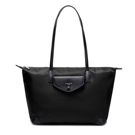 David Jones - Women's Tote Shopper Nylon Waterproof Handbag - Tote Bag Shoulder Bag - Shopping Bag Large Capacity - Shoulder Bag Casual Work Travel, black, Casual, casual