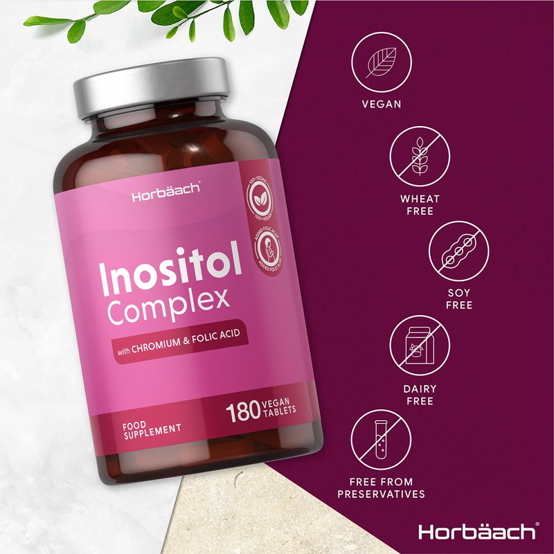 Inositol Tablets | Inositol Powder Complex | 180 Count |