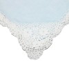 CTM® Women's Cotton Bonnie Lace Handkerchief, White