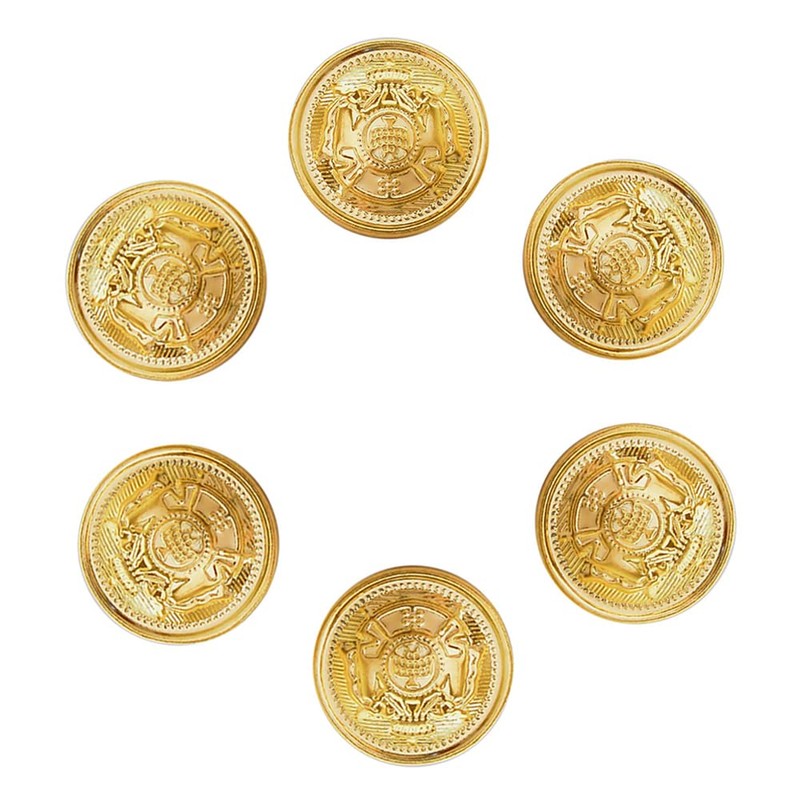 Samcos Button 6-Piece Set for Blazer, Blazer Button, DIY, Handicraft,