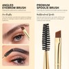 Docolor Eyebrow Brush Duo Eyebrow Spoolie Professional Angled Eye Brow