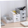 FOMIYES 2pcs Stackable Storage Drawer Box for Desktop Office Home