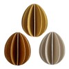 LOVI Set of 3 Wooden Eggs Golden Mix - 7