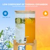 WILLOW WEAVE 2.1 Gallon Glass Drink Dispensers for Parties, Beverage