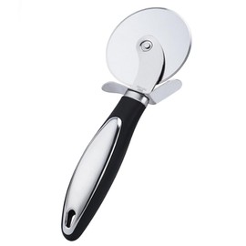 Pizza Cutter Stainless Steel Pizza Cutter Wheel Cut Delicious Pizza with Ease Handle Anti-Slip Dishwasher Safe Suitable for Both Large and Small Pizzas (Black)