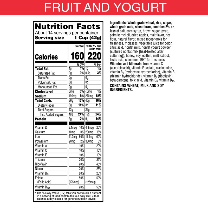 Kellogg's Special K Fruit and Yogurt Breakfast Cereal, Good Source