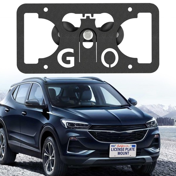 License Plate Holder Front Bumper Mount Bracket Compatible with Buick