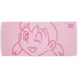 Nissen Shoko DR1019 Doraemon Face Towel, Shizuka, 13.4 x 29.5 inches (34 x 75 cm)