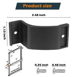 GGTE Shower Door Towel Bar Bracket Parts for Bypass Nylon Towel Bar Bracket Replacement 2 Pack