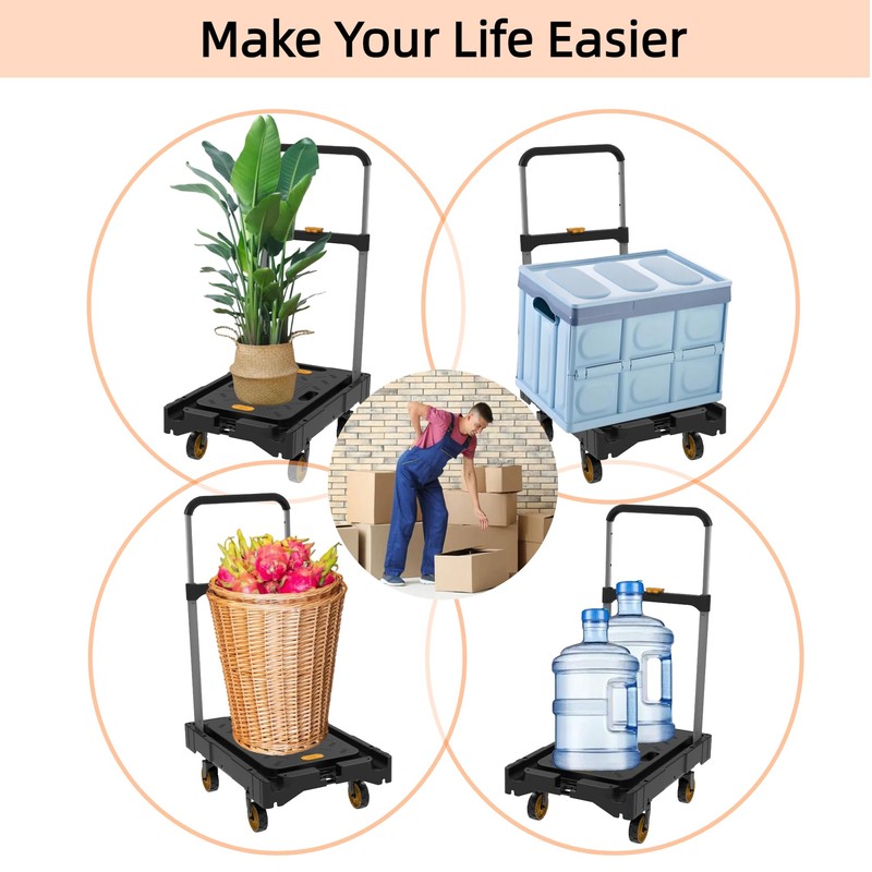 Platform Truck Folding Hand Truck 330 LB Heavy Duty Utility