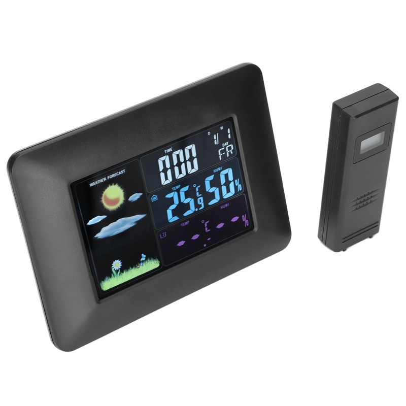 Digital Wireless Weather Station Indoor Outdoor Thermometer with Sensor Temperature