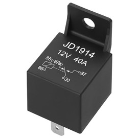 Weasch Weasch 25 Pack JD1914 Car Relay, 12V 40A, 5 Pin SPDT, Automotive Switches and Starters, Waterproof Relay for Boat Tractor Truck Motorcycle (25)