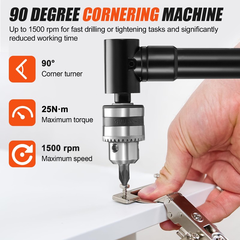 Faankiton 90 Degree Drill Chuck 1-10 mm Quick Release Drill