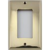 Unlacquered Polished Brass 1 Gang GFI/Rocker Switch Plate