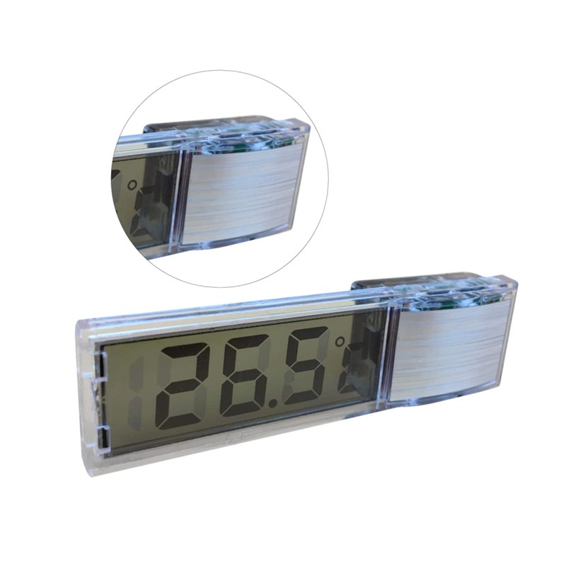 Zerodeko LED Fish Tank Thermometer Stylish Sucker Type Measuring Tool
