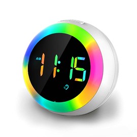Kids Alarm Clock with Night Light, Sound Machine and Sleep Wake Up Function for Sleep Training, Toddlers Sleep Training Alarm Clock for Boys Girls Bedroom