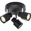 Triple GU10 Spotlight in Matt Black