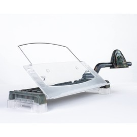 Vu Ryte Memoscape Adjustable Document Copy Holder, in-Line with Monitor Minimizing Head and Neck Movement, Holds 100 Sheets and Personal Technology, 12" Wide, Includes Side Arm, Camo (VUR 4080)